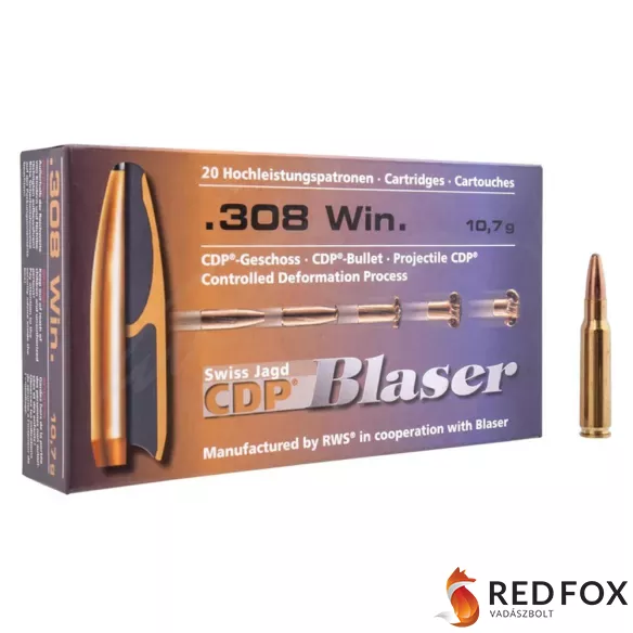 Blaser .308 WIN 10.7g CDP 165gr golyós lőszer (80401123)