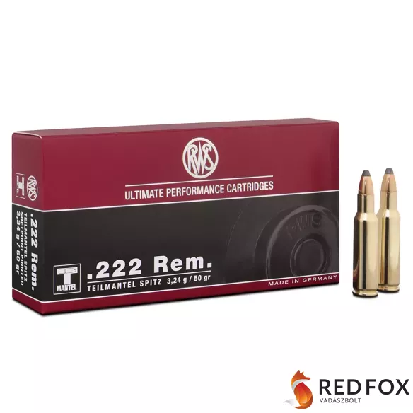 RWS 222 Rem TMS 3,24g 50gr lőszer