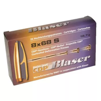 Blaser 8X68S CDP 12,7g 232gr golyós lőszer (80401282)