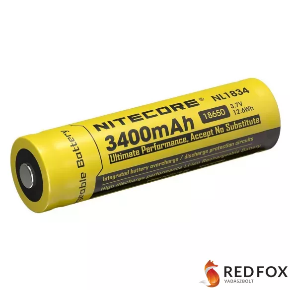 Nitecore kellék akkumulátor 18650 3400mAh 2A 3,6V (NL1834)